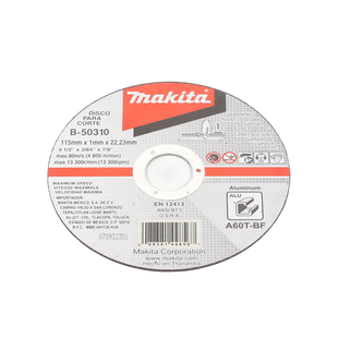 Disco de corte para Aluminio de 4 1/2"