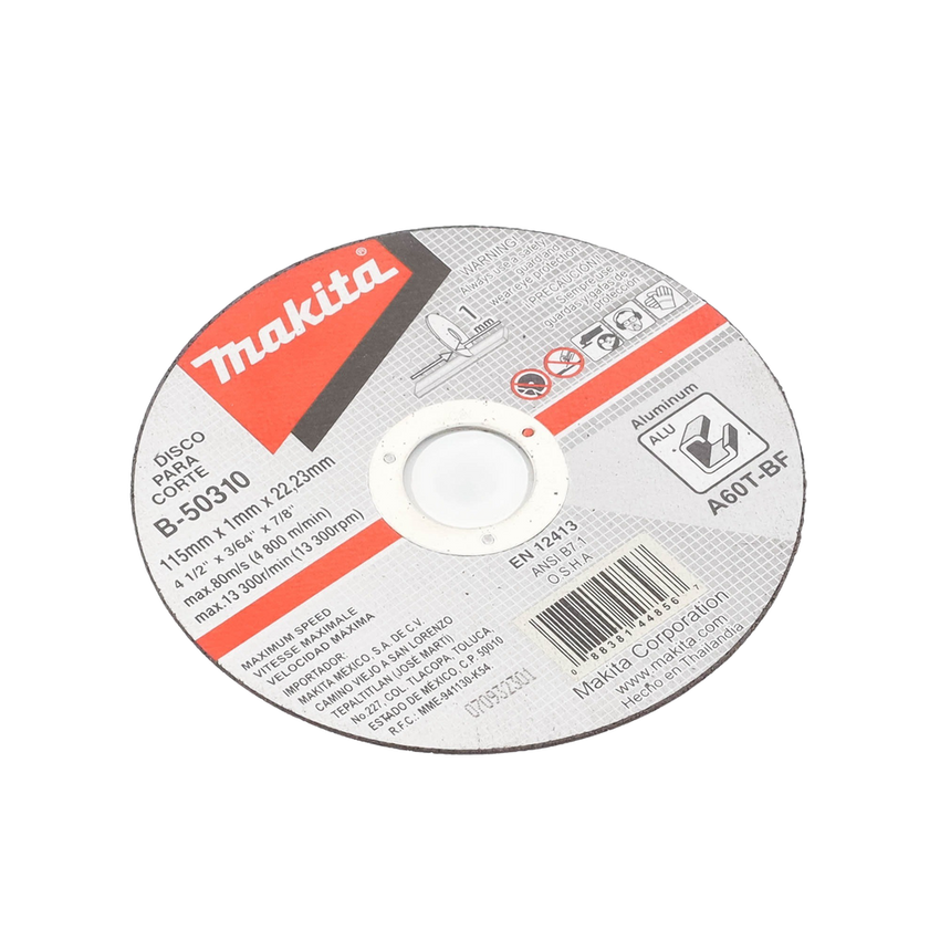 Disco de corte para Aluminio de 4 1/2"