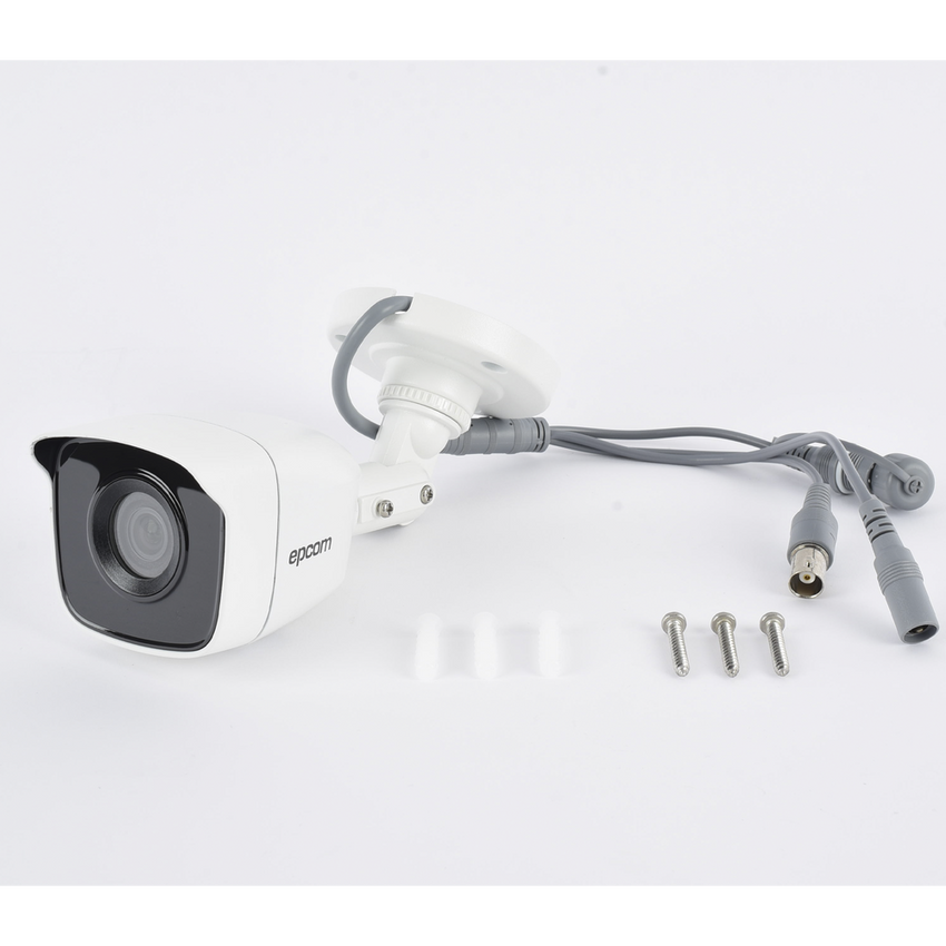 Bala TURBOHD 5 Megapíxel / Lente 2.8mm (85° de Visión) / Exterior IP66 / IR EXIR 20 mts / TVI-AHD-CVI-CVBS / Metal