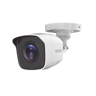 Bala TURBOHD 2 Megapíxeles (1080p) / Gran Angular 103° / Lente 2.8 mm / IR EXIR Inteligente 20 mts / Exterior IP66 / dWDR / TVI-AHD-CVI-CVBS / Policarbonato