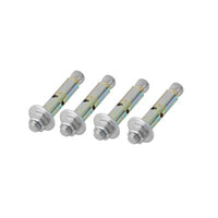 Kit de 4 Piezas de Taquete Tipo Barrenancla con Tornillo de 3/8" X 3" con Taquete de 1/2".