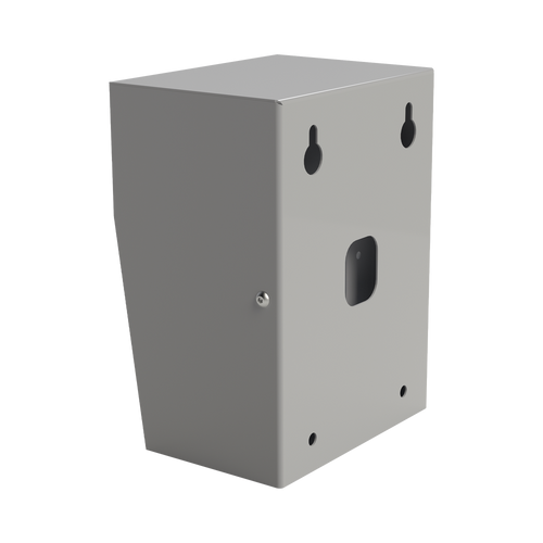 Cubierta Industrial para montaje de Porteros IP Fanvil y Grandstream, pintura electrostática color gris.