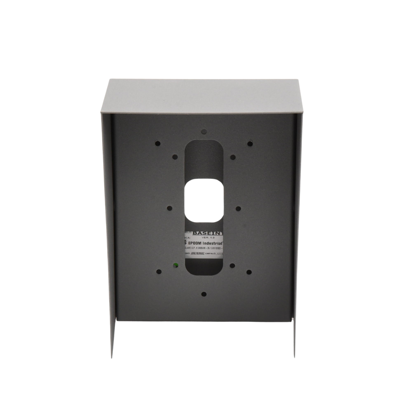 Cubierta Industrial para montaje de Porteros IP Fanvil y Grandstream, pintura electrostática color gris.
