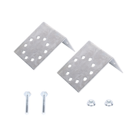 Base Multiposición para postes de paso o esquina en cercos electricos 100% Acero galvanizado.
