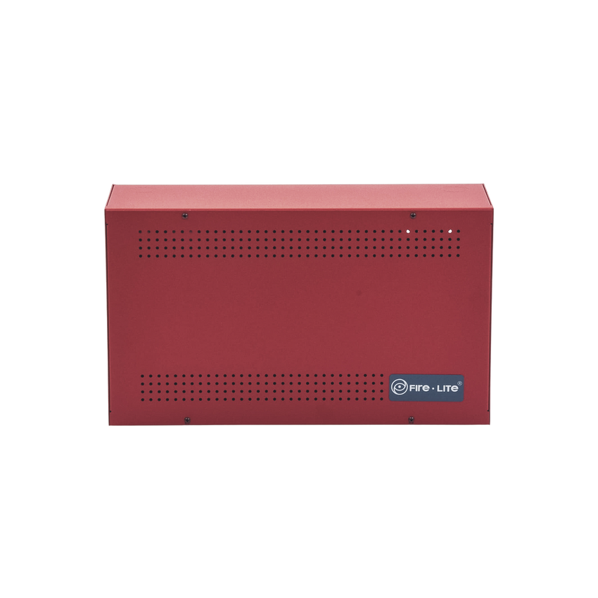Gabinete para dos baterías de respaldo de 18 AH. Aplicaciones para sistemas de detección de incendio (FAS).