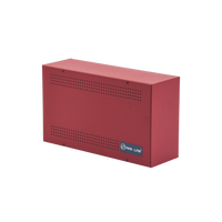 Gabinete para dos baterías de respaldo de 18 AH. Aplicaciones para sistemas de detección de incendio (FAS).