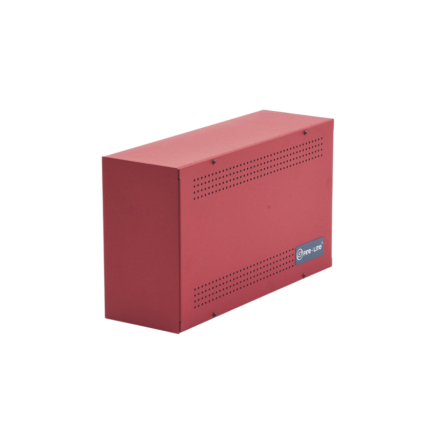 Gabinete para dos baterías de respaldo de 18 AH. Aplicaciones para sistemas de detección de incendio (FAS).