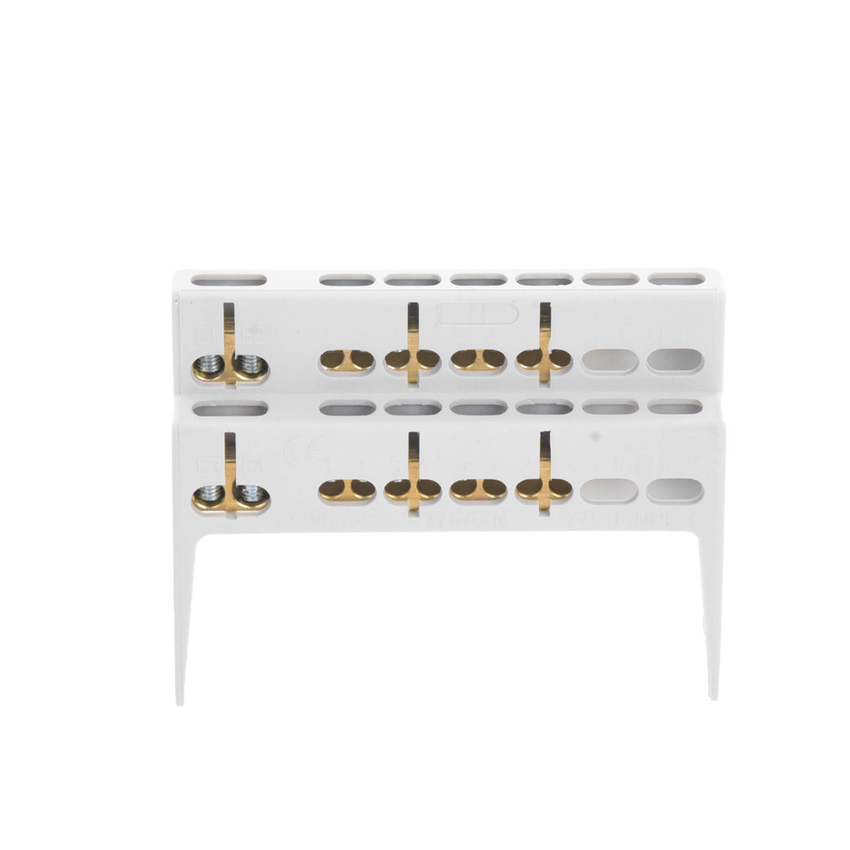Soporte + Barra de Conexion (8 MOD) (8+2 ENTR.) IP40