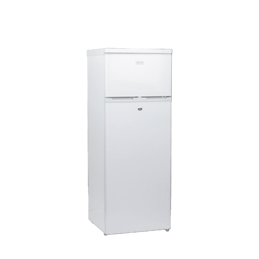 Refrigerador Combinado Solar de 220L (7.7 ft3) - 12/24V, Alta Capacidad, Optimo Para Operación Sin Red Eléctrica, Rendimiento Superior.