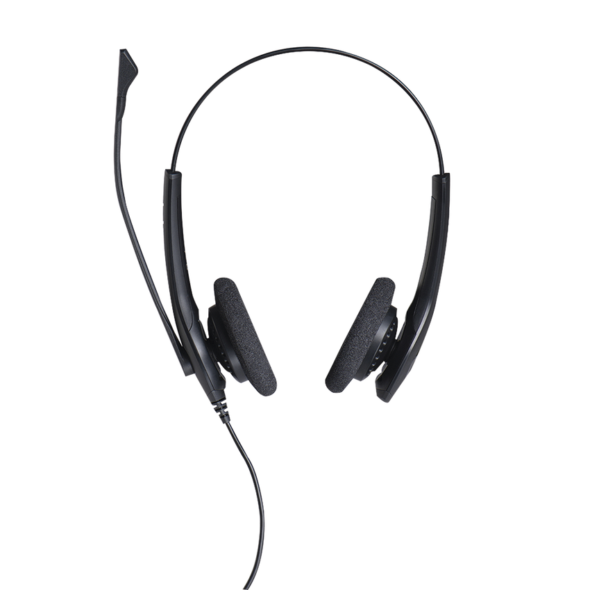 Jabra Biz 1500 Duo, auricular profesional con cancelación de ruido, ideal para contact center con conexión QD (1519-0157)