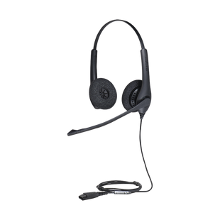 Jabra Biz 1500 Duo, auricular profesional con cancelación de ruido, ideal para contact center con conexión QD (1519-0157)