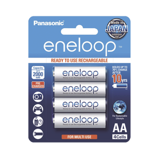 Batería Recargable AA 1.2V ENELOOP / Ni-HM / Paquete de 4 Baterías