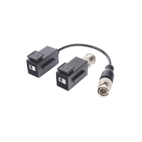 Kit de Transceptor (Balluns) TURBOHD con Boton Push / Hasta 8 MP (4K) / 100% Cobre / Soporta HD-TVI / AHD / CVI / CVBS / Audio por Coaxitron / Datos para Menu de Configurar de Cámaras