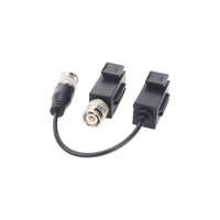 Kit de Transceptor (Balluns) TURBOHD con Boton Push / Hasta 8 MP (4K) / 100% Cobre / Soporta HD-TVI / AHD / CVI / CVBS / Audio por Coaxitron / Datos para Menu de Configurar de Cámaras