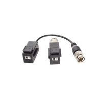 Kit de Transceptor (Balluns) TURBOHD con Boton Push / Hasta 8 MP (4K) / 100% Cobre / Soporta HD-TVI / AHD / CVI / CVBS / Audio por Coaxitron / Datos para Menu de Configurar de Cámaras