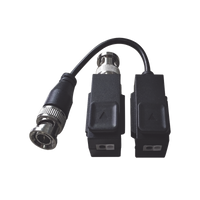 Kit de Transceptor (Balluns) TURBOHD con Boton Push / Hasta 8 MP (4K) / 100% Cobre / Soporta HD-TVI / AHD / CVI / CVBS / Audio por Coaxitron / Datos para Menu de Configurar de Cámaras