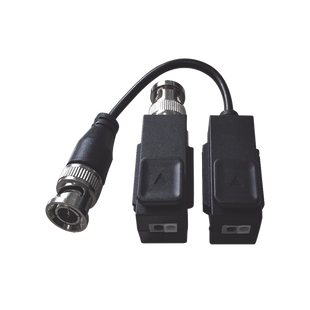Kit de Transceptor (Balluns) TURBOHD con Boton Push / Hasta 8 MP (4K) / 100% Cobre / Soporta HD-TVI / AHD / CVI / CVBS / Audio por Coaxitron / Datos para Menu de Configurar de Cámaras
