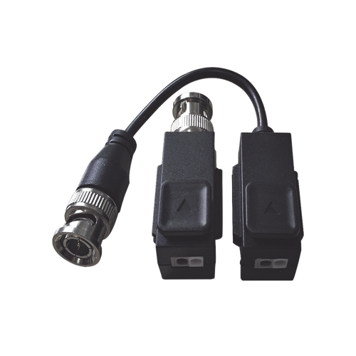 Kit de Transceptor (Balluns) TURBOHD con Boton Push / Hasta 8 MP (4K) / 100% Cobre / Soporta HD-TVI / AHD / CVI / CVBS / Audio por Coaxitron / Datos para Menu de Configurar de Cámaras
