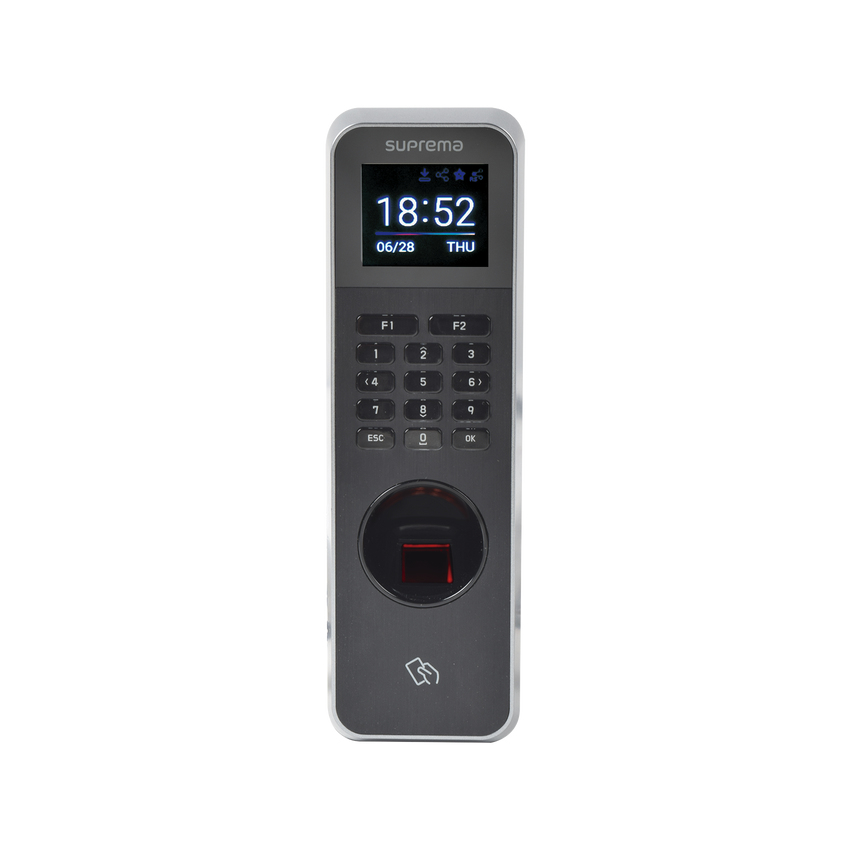 Lector de Huella IP67 Con Teclado y Lector de Tarjetas RFIDNFC y  (125kHz EM, HID Prox &13.56Mhz MIFARE, MIFARE Plus, DESFire/EV1, FeliCa, iCLASS SE/SR),NFC y BLUETOOTH, Uso para Control de Acceso y Asistencia
