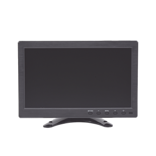 Monitor 10.1" TFT-LCD ideal para colocar en vehículos o DVR/NVR. Entradas de video HDMI, VGA y RCA (CVBS)