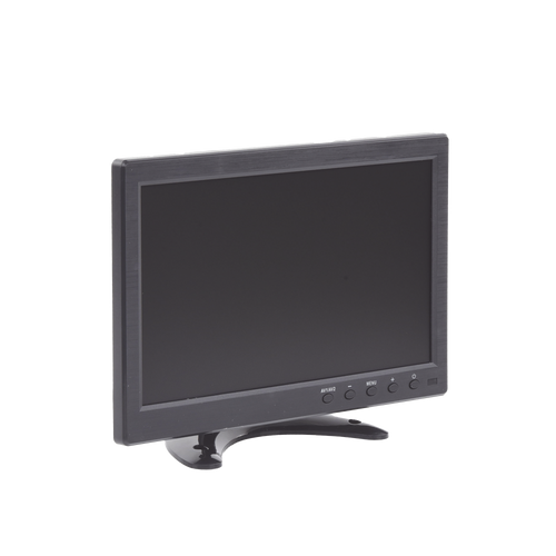 Monitor 10.1" TFT-LCD ideal para colocar en vehículos o DVR/NVR. Entradas de video HDMI, VGA y RCA (CVBS)