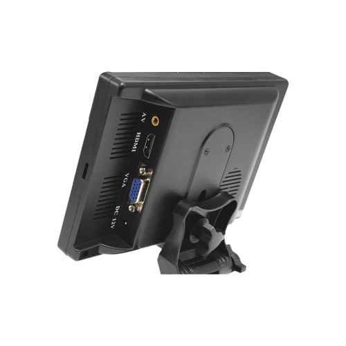 Monitor 7" TFT-LCD ideal para colocar en vehículos o DVR/NVR.  Entradas de video HDMI, VGA y RCA (CVBS)