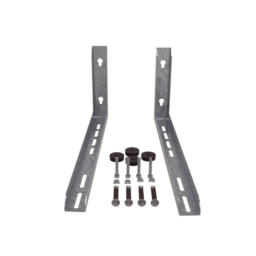 Base Mini split / Para Condensador o Unidad Externa / Galvanizada / Montaje de pared / Capacidad de 1 a 3 toneladas / EPCOM INDUSTRIAL