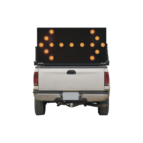 Tablero de señalización doble para montaje en pick up
