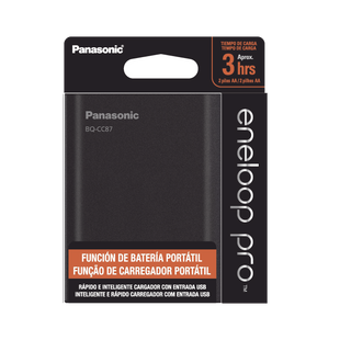 Cargador para baterías y power bank  2 en 1, carga individual y/o simultánea hasta 4 baterías, (AA y AAA, Ni-MH )