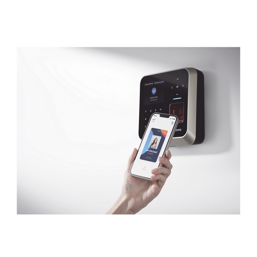 Lector de huella con  Inteligencia Artificial, mas exacto, Uso  para Control de acceso  Tiempo y Asistencia