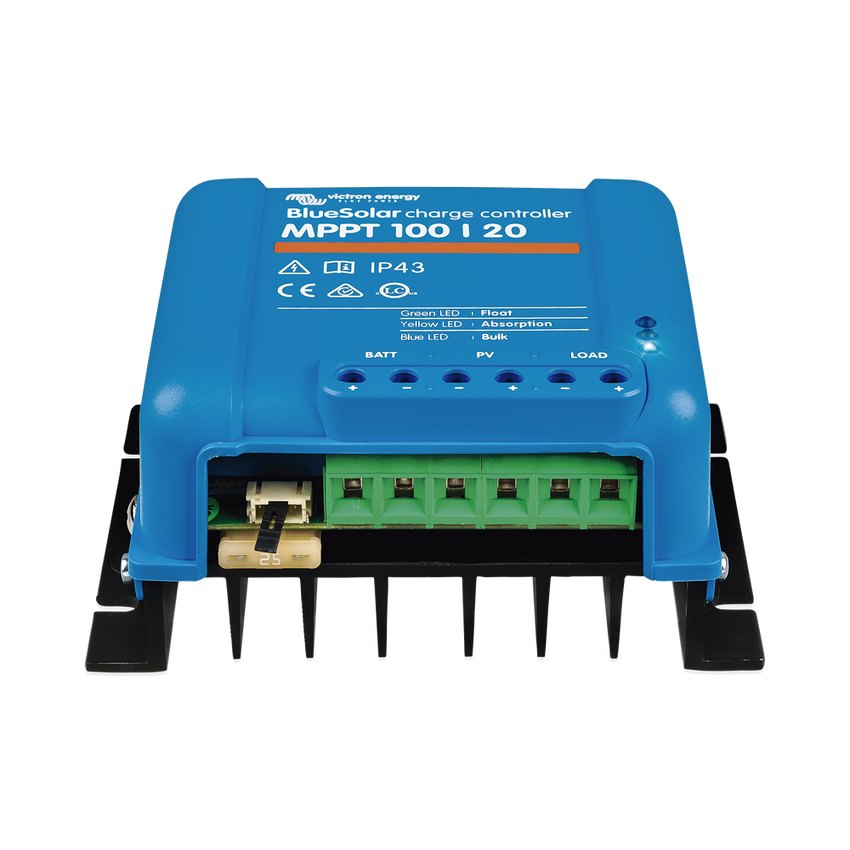 BlueSolar MPPT 100/20. Controlador Solar MPPT 20A, Voltaje Selección Automática: 12/24/48 Vcc.