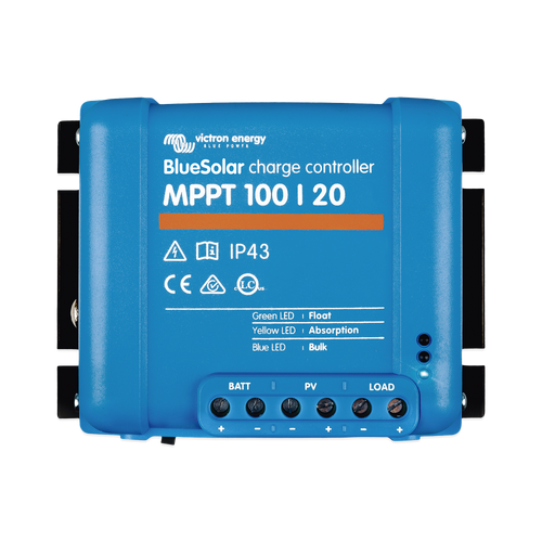 BlueSolar MPPT 100/20. Controlador Solar MPPT 20A, Voltaje Selección Automática: 12/24/48 Vcc.