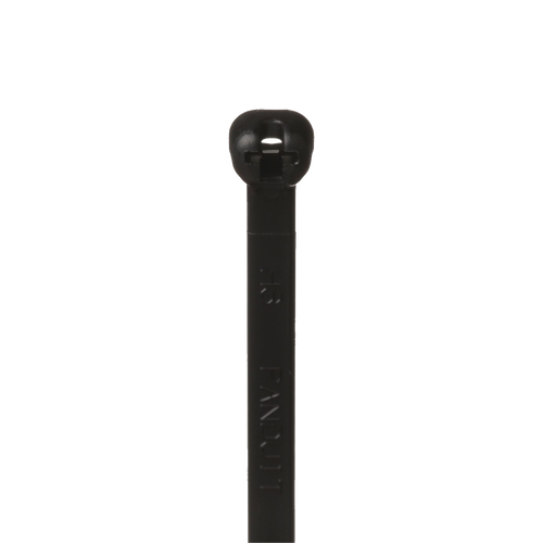 Cincho de Nylon 6.6 Dome-Top®, Con Lengüeta de Bloqueo de Acero Inoxidable, 203 mm largo x 4.7mm ancho, Color Negro, Exterior Resistente a Rayos UV, Paquete de 100pz