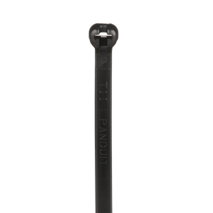 Cincho de Nylon 6.6 Dome-Top®, Con Lengüeta de Bloqueo de Acero Inoxidable, 305 mm largo x 4.7mm ancho, Color Negro, Exterior Resistente a Rayos UV, Paquete de 1000pz