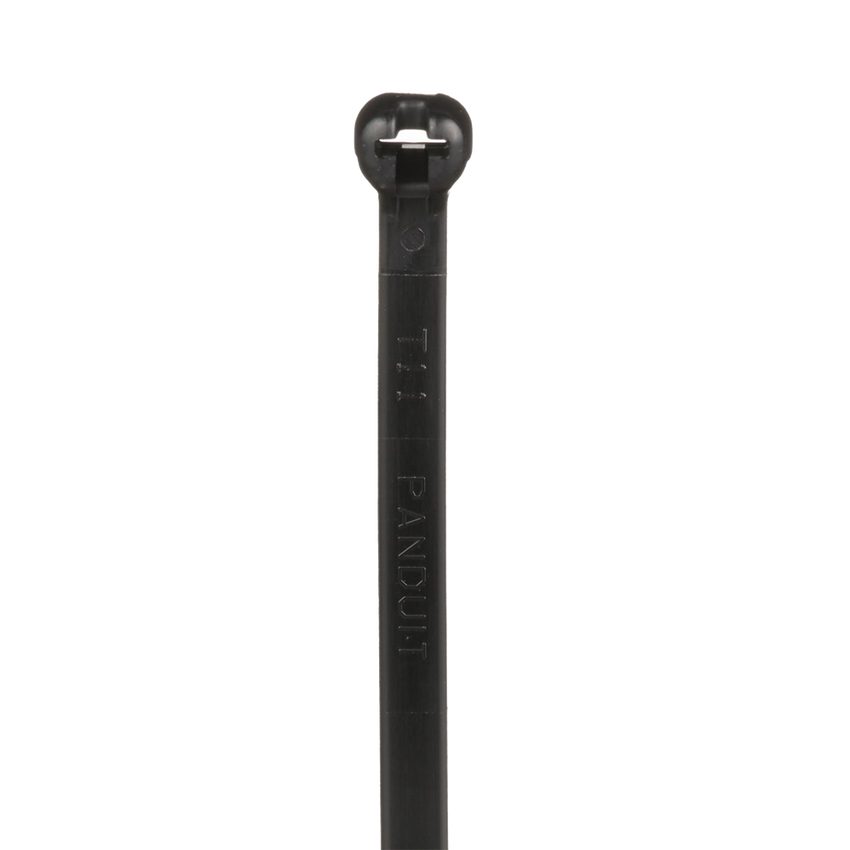 Cincho de Nylon 6.6 Dome-Top®, Con Lengüeta de Bloqueo de Acero Inoxidable, 305 mm largo x 4.7mm ancho, Color Negro, Exterior Resistente a Rayos UV, Paquete de 1000pz
