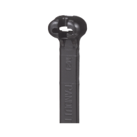 Cincho de Nylon 6.6 Dome-Top®, Con Lengüeta de Bloqueo de Acero Inoxidable, 620 mm largo x 7mm ancho, Color Negro, Exterior Resistente a Rayos UV, Paquete de 100pz