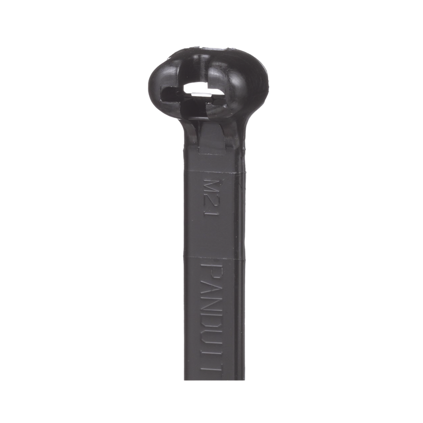 Cincho de Nylon 6.6 Dome-Top®, Con Lengüeta de Bloqueo de Acero Inoxidable, 620 mm largo x 7mm ancho, Color Negro, Exterior Resistente a Rayos UV, Paquete de 100pz