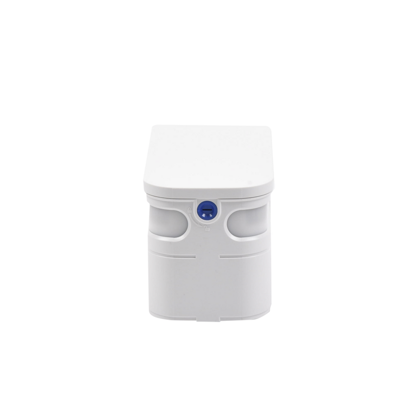 Sensor de Movimiento / 24 Metros de Detección / 100% Exterior / Serie Shield de Optex / Diseño Estético y Formal / Inalambrico (Alimentacion) /