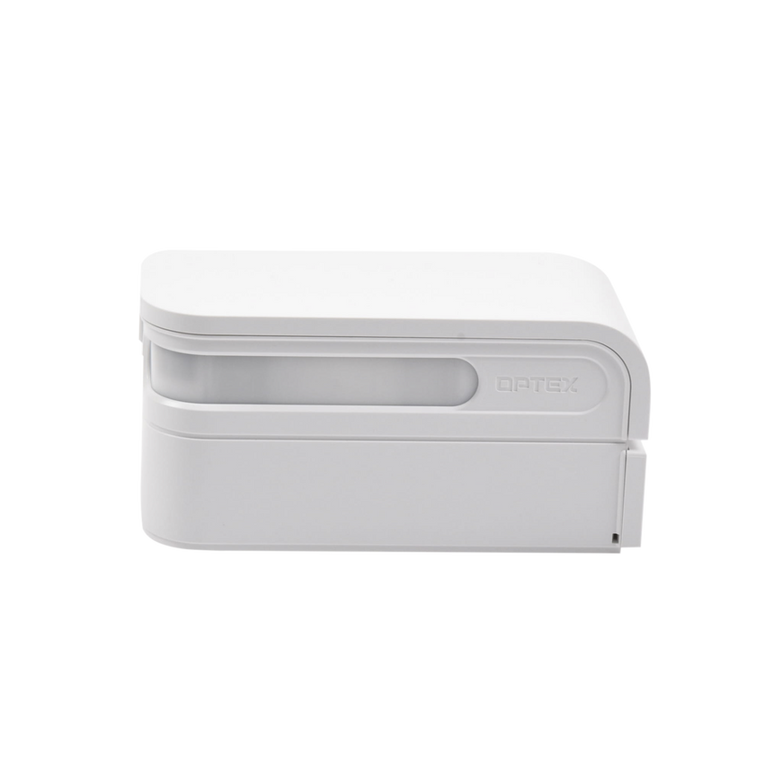 Sensor de Movimiento / 24 Metros de Detección / 100% Exterior / Serie Shield de Optex / Diseño Estético y Formal / Inalambrico (Alimentacion) /