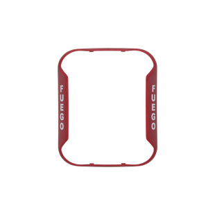 Bisel para Sirenas, Estrobos y Sirenas-Estrobos de Montaje en pared / Color Rojo / Texto en Español / Paquete con 5 Piezas