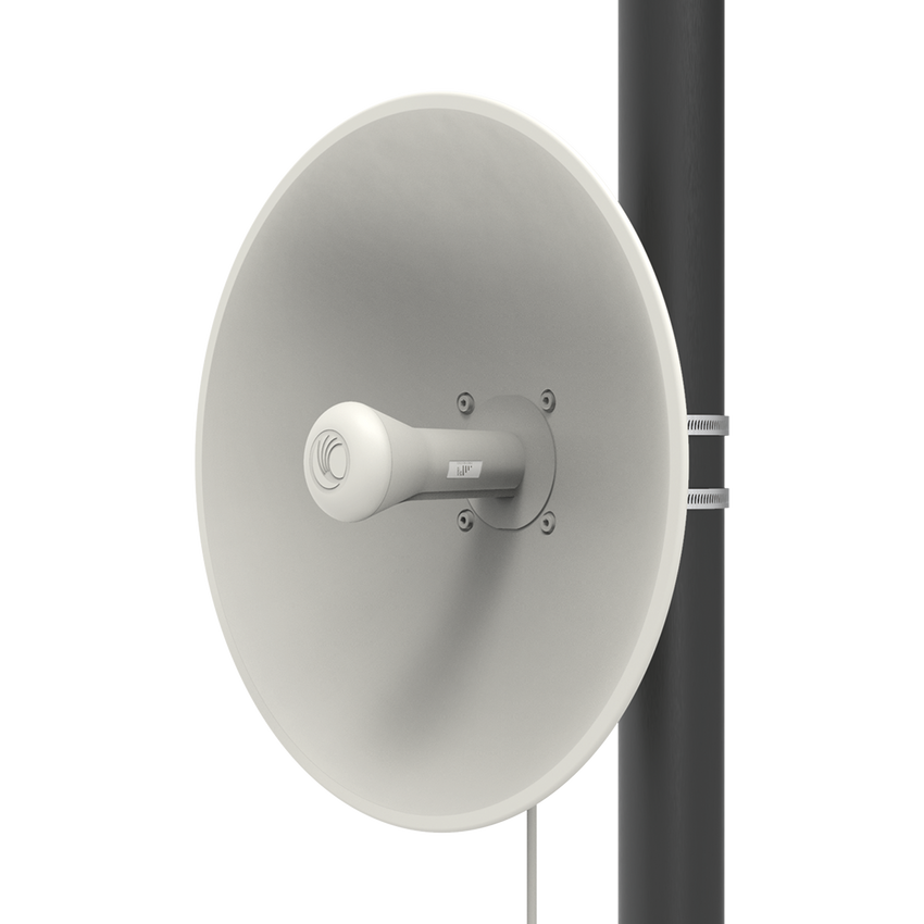 ePMP Force 300-25L para zonas con alta interferencia, hasta 400+ Mbps, 4910 - 6200 MHz, 802.11 AC Wave2, Antena de 25 dBi, latencia baja