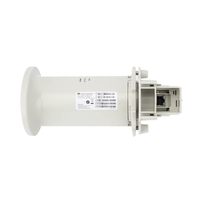 Feedhorn de Alta Capacidad / Latencias Menores a 5 ms / Interoperabilidad con ePMP 4500 / Compatibilidad con platos FORCE300 y FORCE300-25L / Gestión con cnMaestro / Seguridad Avanzada