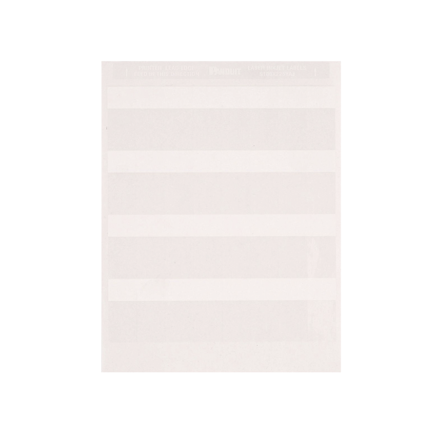 Hojas con 1000 Etiquetas para Impresora Láser/Inyección de Tinta, para Patch Panel, Face Plate o Cajas Superficiales, Para Identificación 4 Puertos, Color Blanco