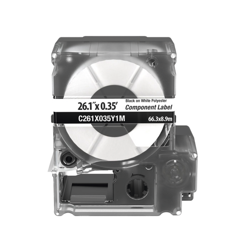 Casete de 100 Etiquetas, Para Placas de Pared, Identificación de 4 Puertos, Color Blanco