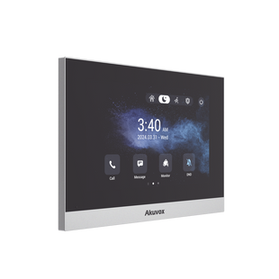 Monitor ANDROID / Soporta APP Android / Pantalla Touch Screen LCD 7" / WiFi / Punto WIFI / Bluetooth / PoE / SIP / 8 Entradas de Alarma / 1 Salida de Relé / Comunicación con App de Familiares / Administración 100 % en la Nube
