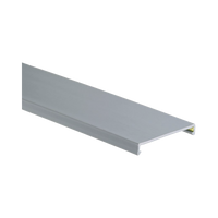 Tapa para Canaleta Ranurada, de 3.25 in de Ancho,  1.38 m de Largo, Color Gris