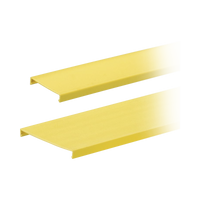 Tapa para Canaleta Ranurada, de 4 in de Ancho, 1828.8 mm de Largo, Color Amarillo