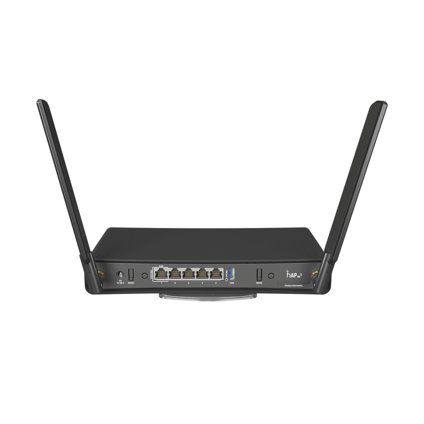 (hAP ax3) Router Wireless 802.3ax, 1 puerto 2.5Gbps, 4 puertos 1Gbps