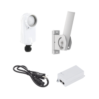 Kit de radio C5X, rango de frecuencia extendida (4.9 a 6.4 GHz),  incluye inyector POE, cable de alimentación y montaje universal para tubo o poste