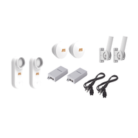 Kit de 2 radios C5X con 2 antenas de (16 dBi),  rango de frecuencia extendida (4.9 a 6.4 GHz),  incluye inyector POE, cable de alimentación y 2 FLEXIMOUNT-XL para alineación, distancia de hasta 6 km